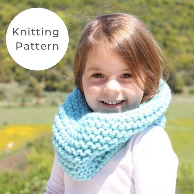 Children's cowl knitting pattern