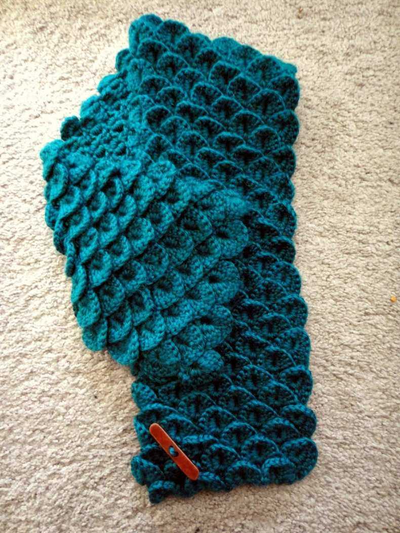Bobble knit scarf pattern