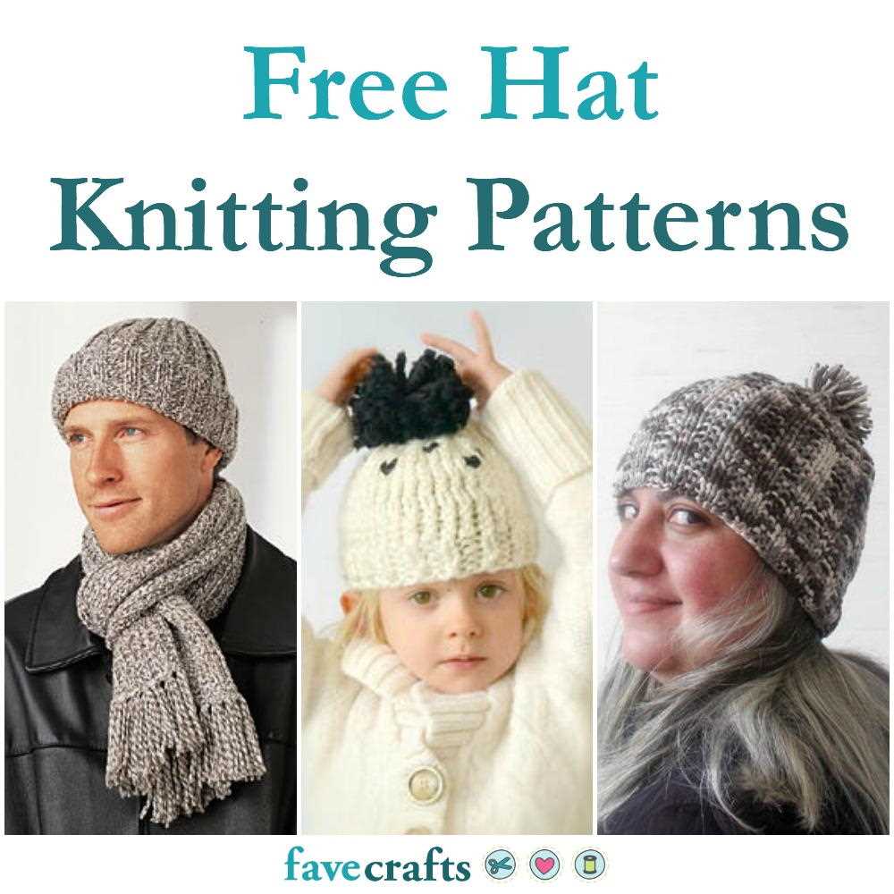 Beanie hat knitting patterns free