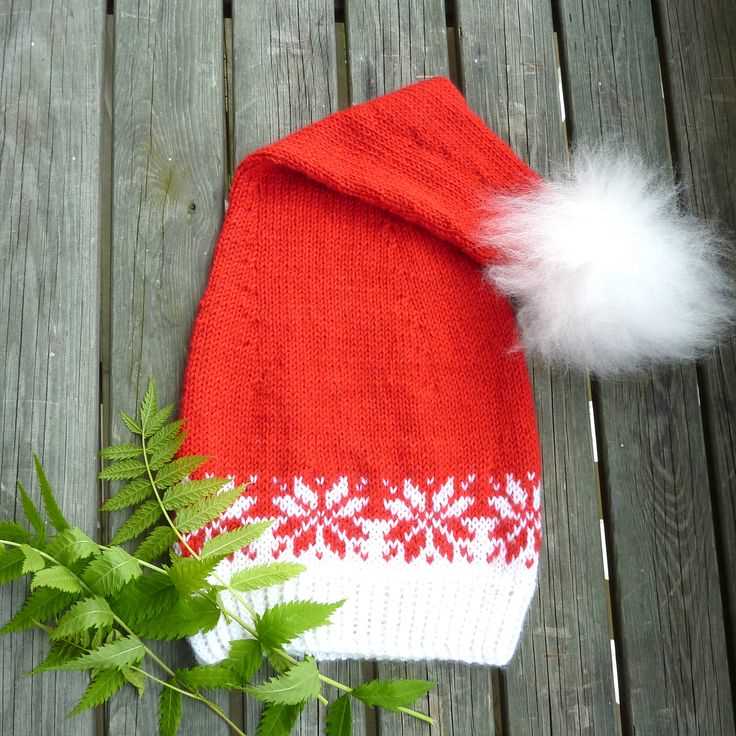 Santa hat pattern knit
