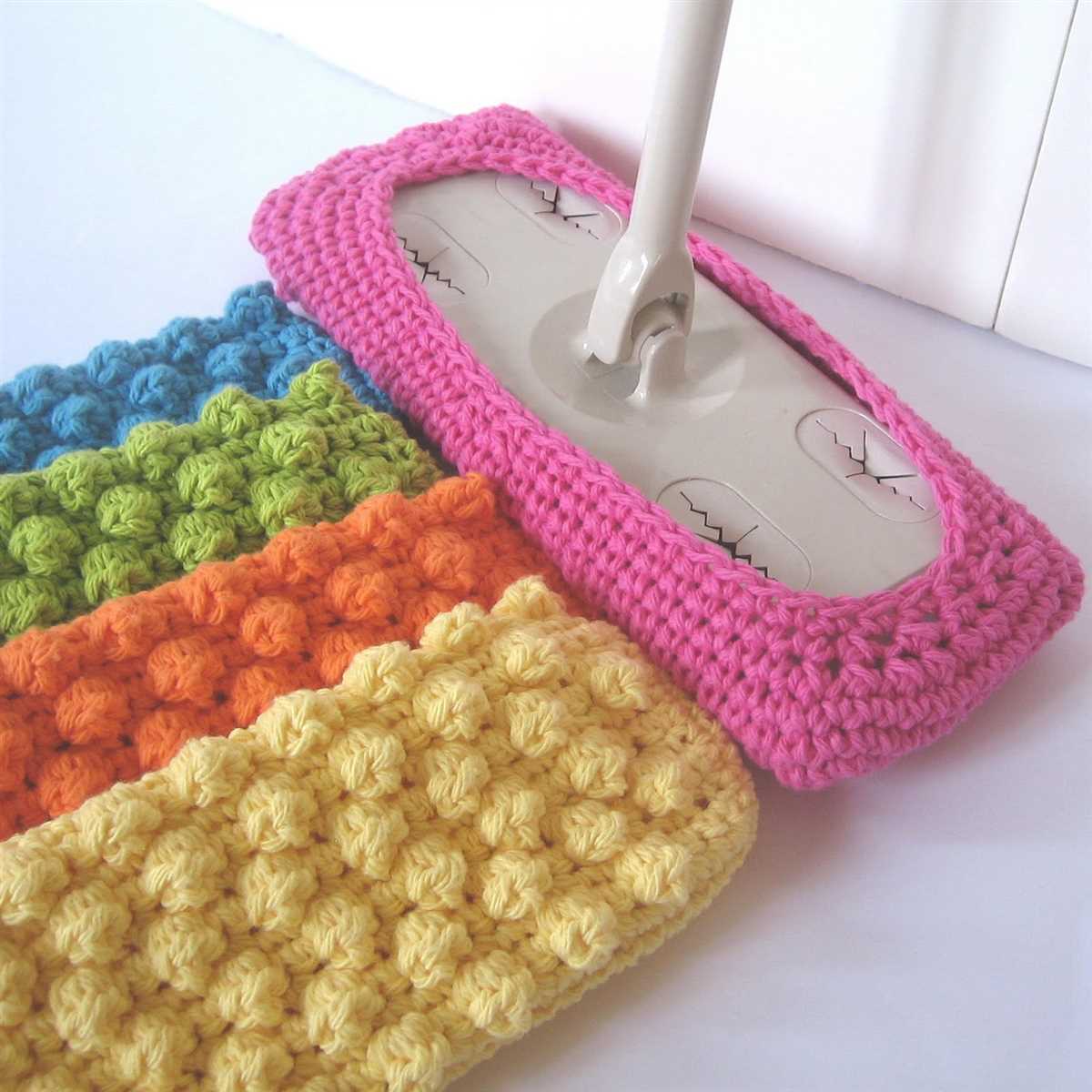 Knitted swiffer cover free pattern