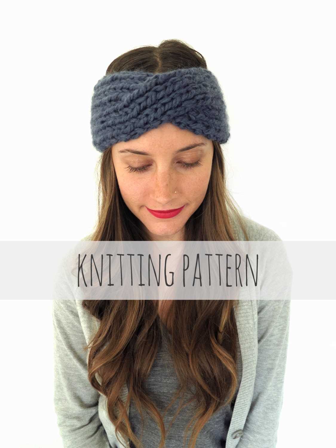 Chunky knit headband pattern