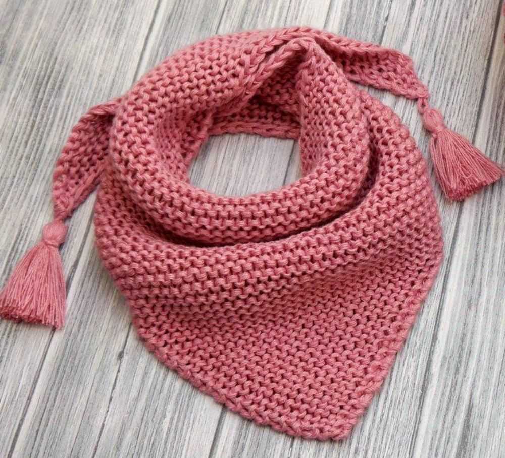Scarf with tassels knitting pattern