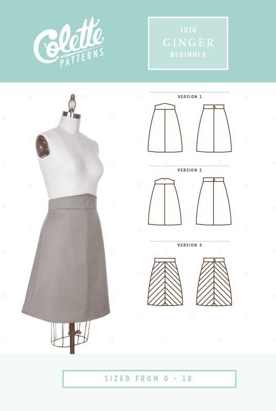 Knit a line skirt pattern