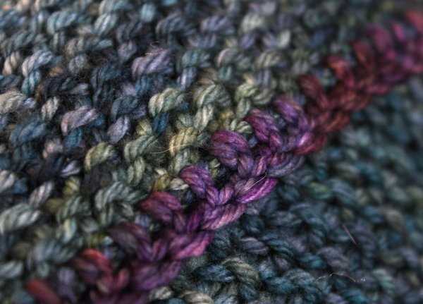 Seed stitch blanket knitting pattern