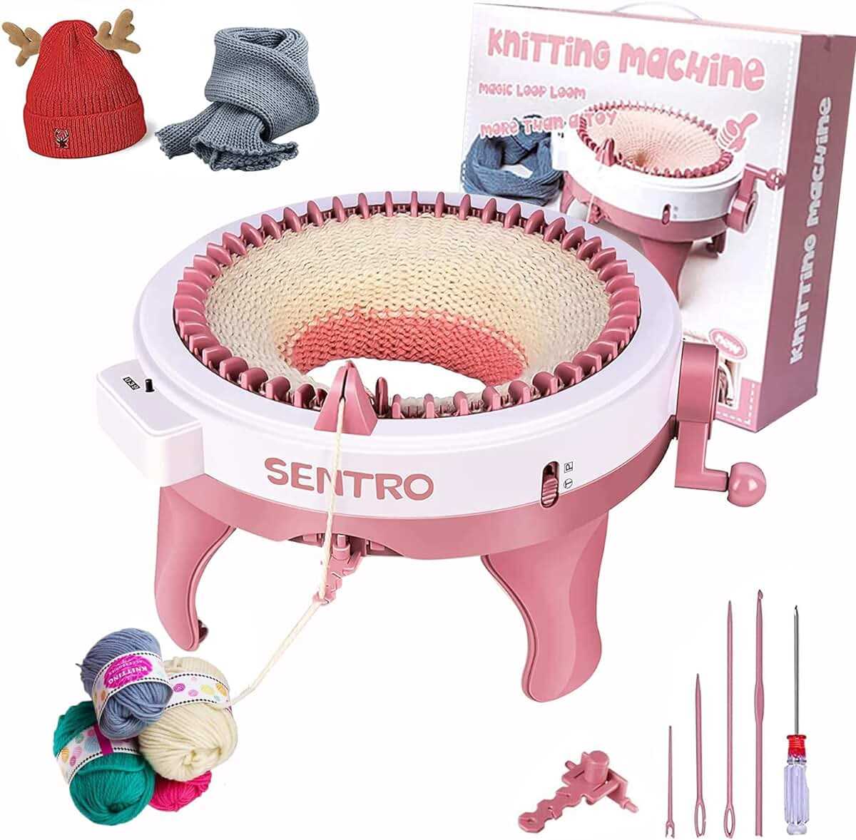 Sentro knitting machine blanket pattern