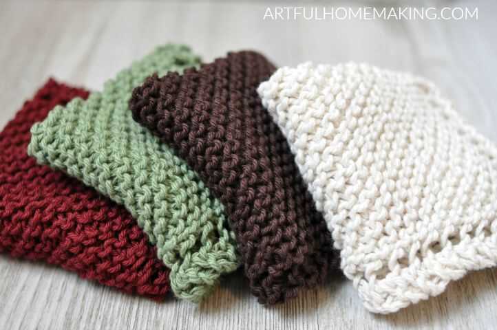 Grandmothers knit dishcloth pattern