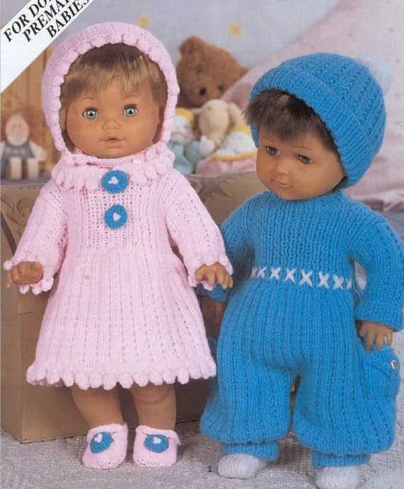 Vintage dolls clothes knitting patterns