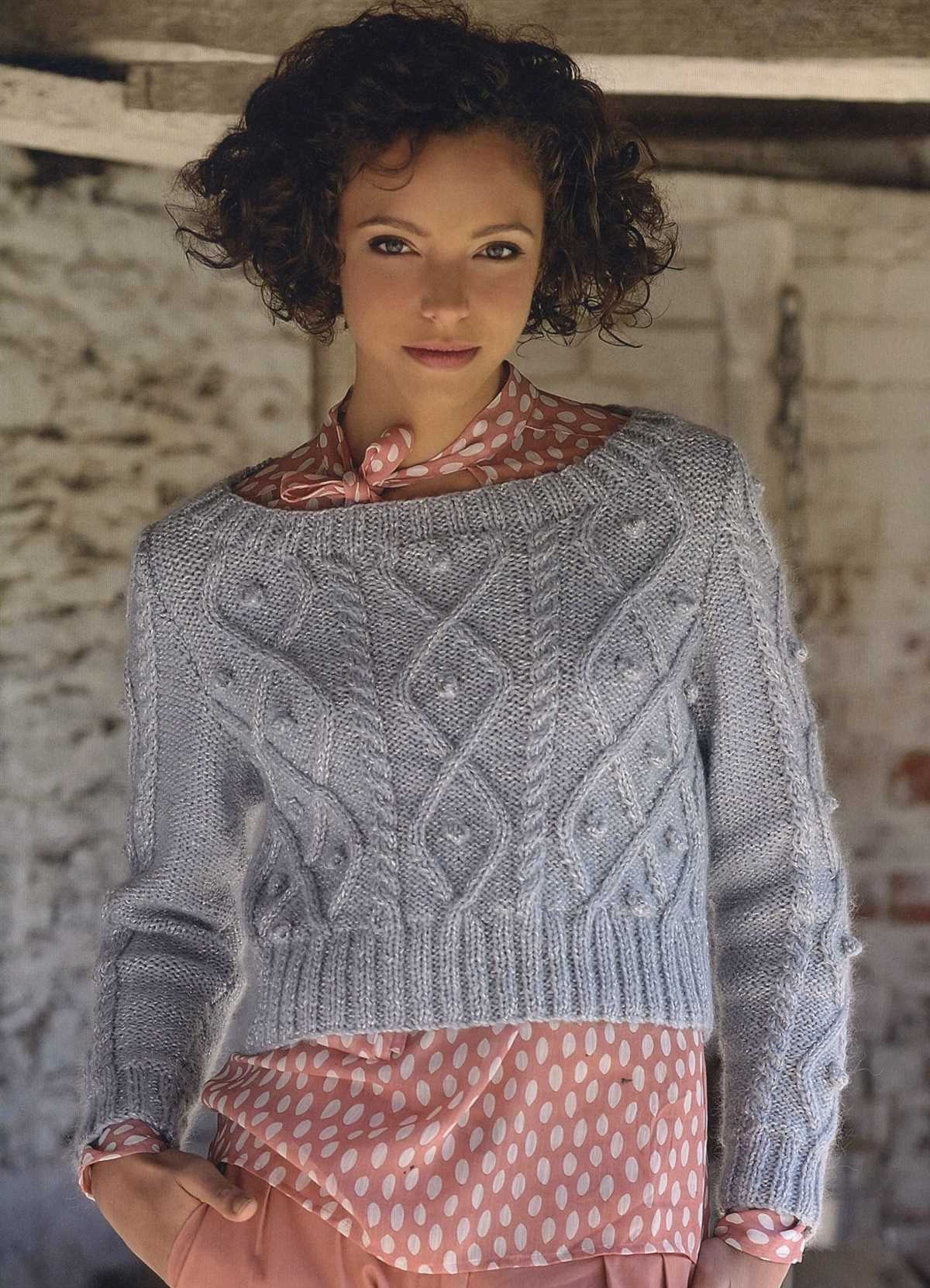Short sweater knitting pattern