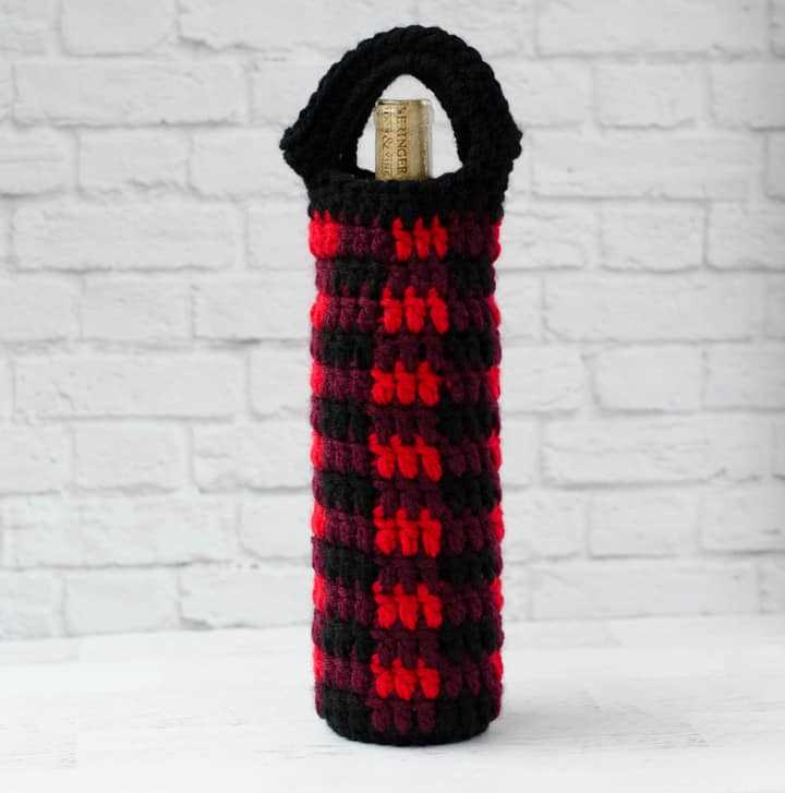 Wine cozy knitting pattern