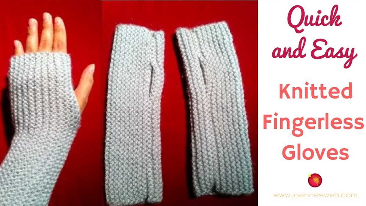 Fingerless gloves patterns to knit free easy