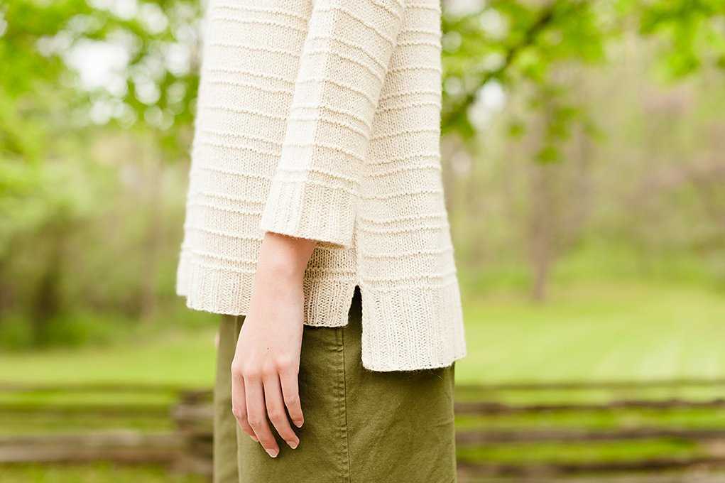 Simple pullover knitting pattern