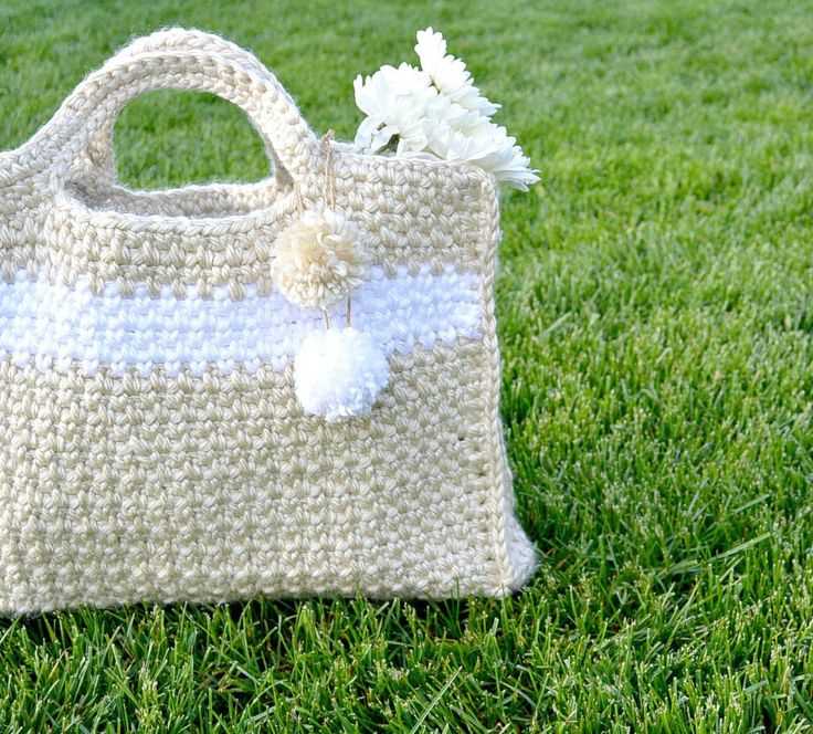 Simple knitted tote bag pattern