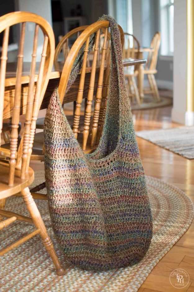 Simple knitted tote bag pattern