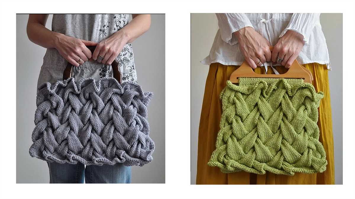 Simple knitted tote bag pattern