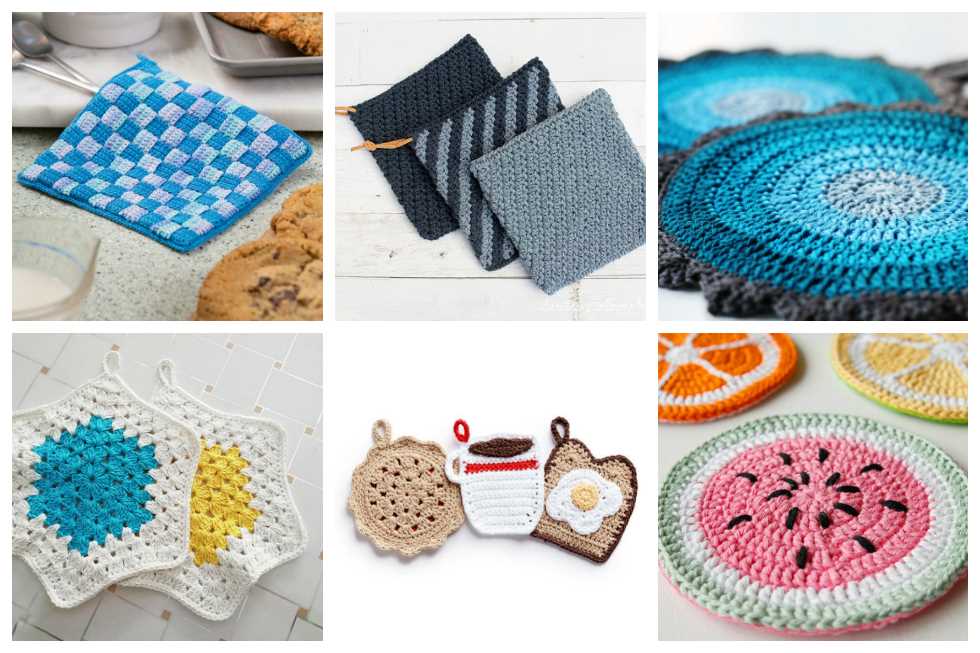 Knit hot pad pattern