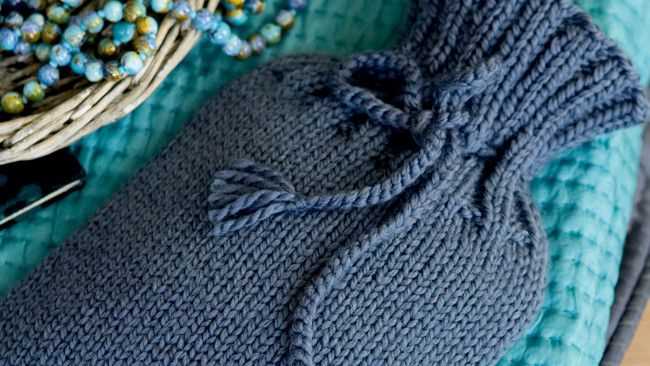 Easy hot water bottle knitting pattern