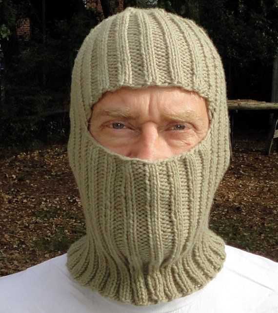 Ski mask knit pattern