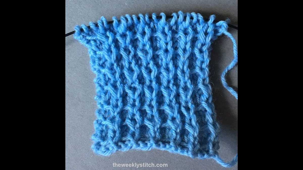 Slip stitch scarf knitting pattern