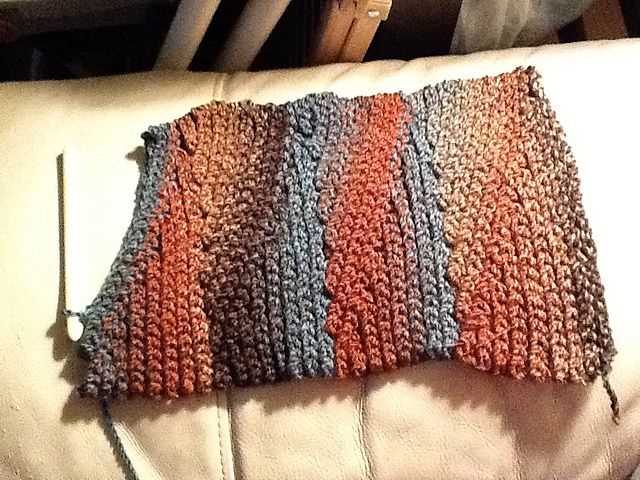 Slip stitch scarf knitting pattern