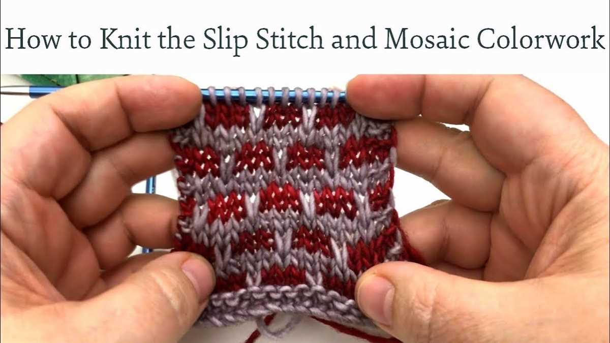 Slip stitch scarf knitting pattern