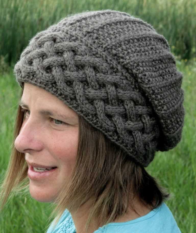 Slouch hat patterns knitting