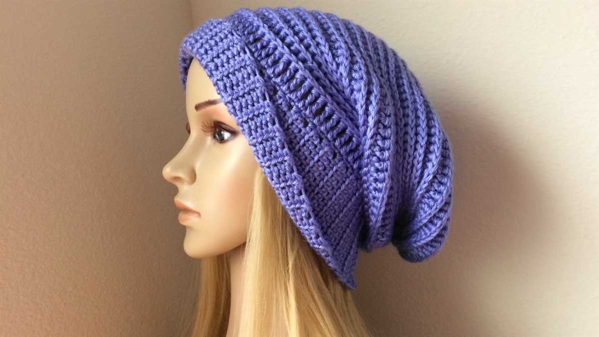 Slouch hat knitting pattern circular needles