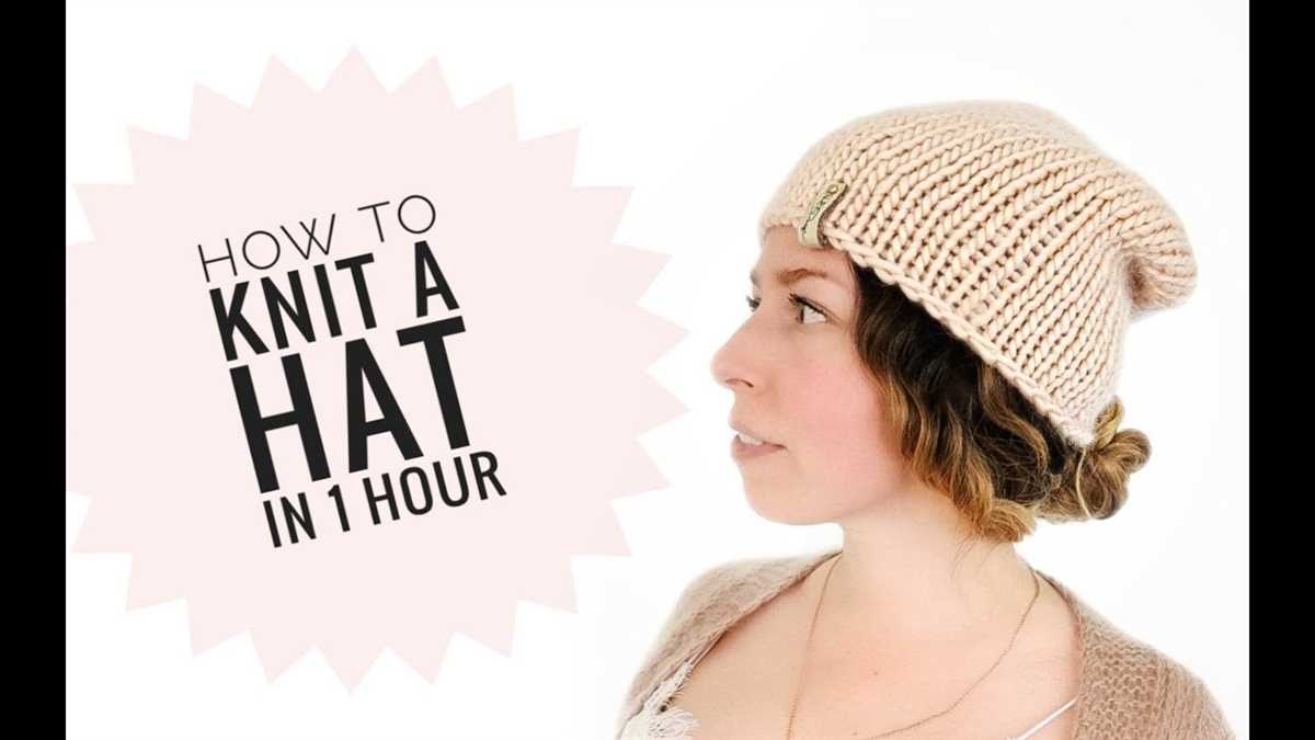 Slouch hat knitting pattern circular needles