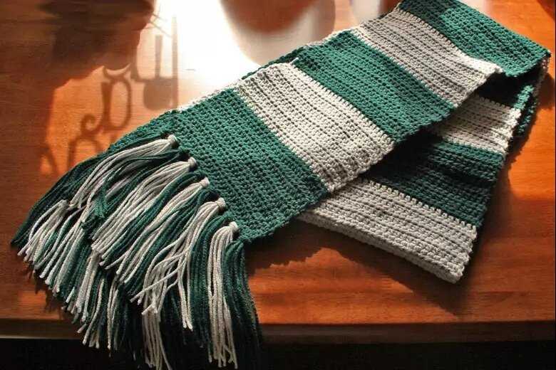 Slytherin hat knitting pattern