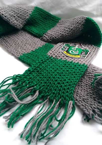 Slytherin hat knitting pattern