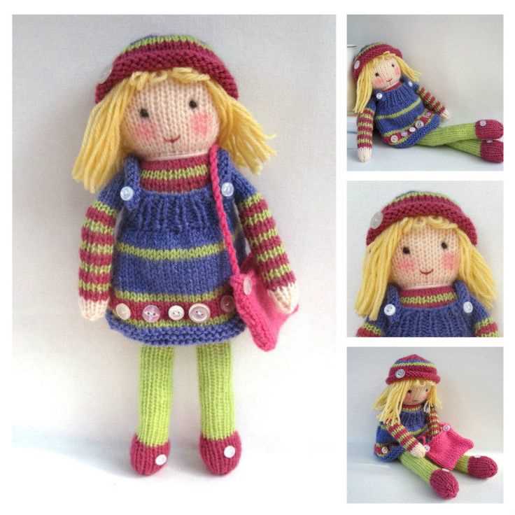 Small knitted doll free pattern