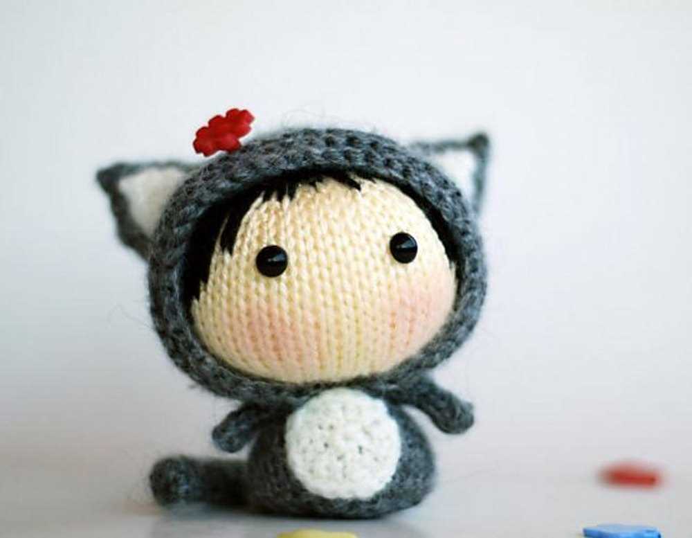 Small knitted cat pattern