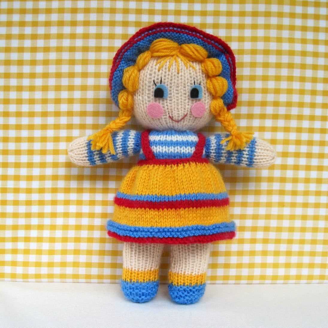 Small knitted doll free pattern