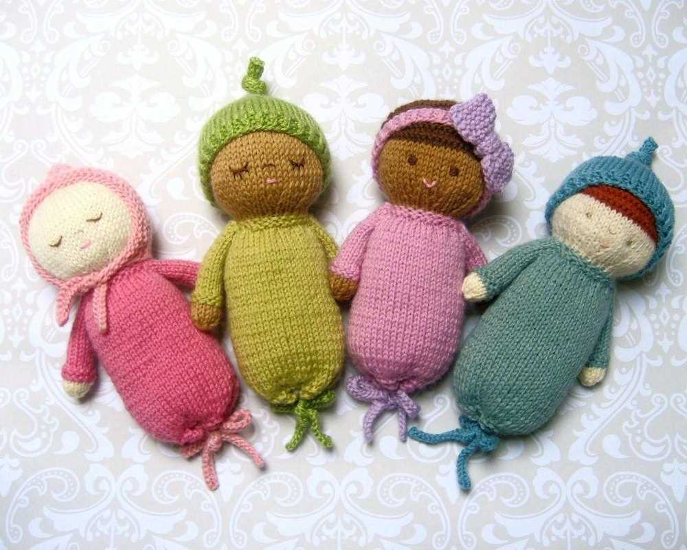 Small knitted doll free pattern