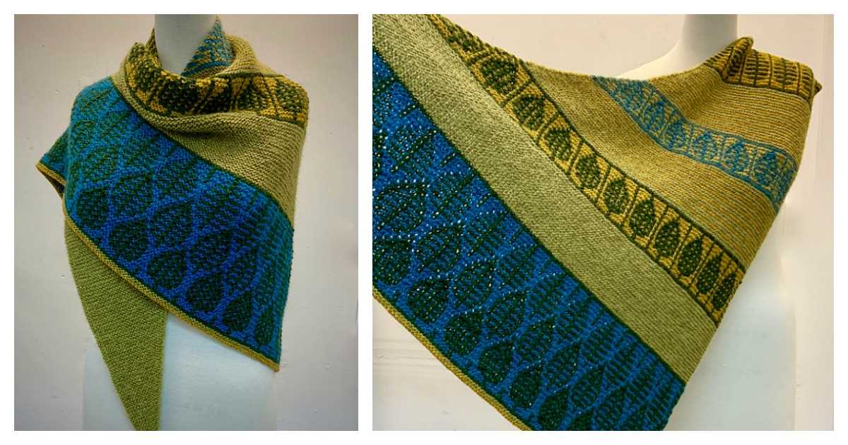 Small triangle scarf knitting pattern