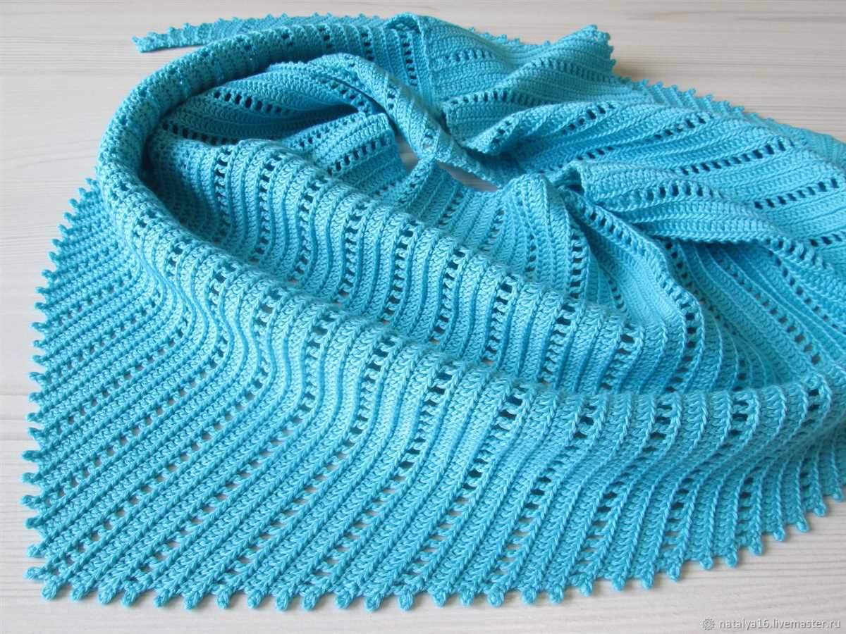 Small triangle scarf knitting pattern