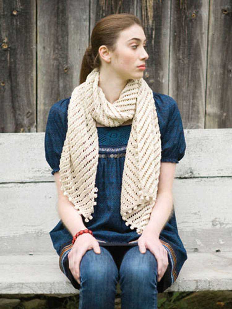 Wide scarf knitting pattern
