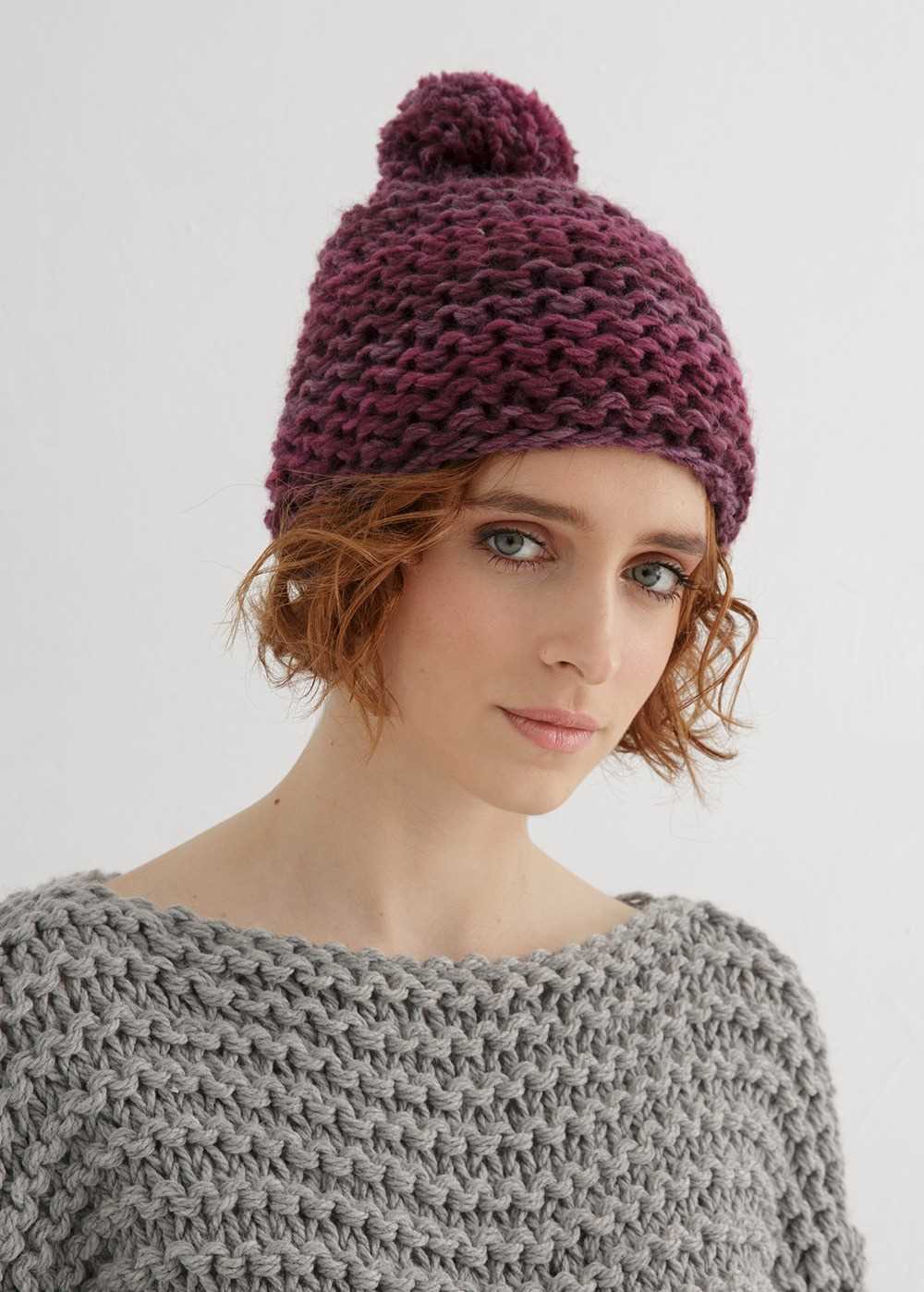 Easy chunky beanie knitting pattern