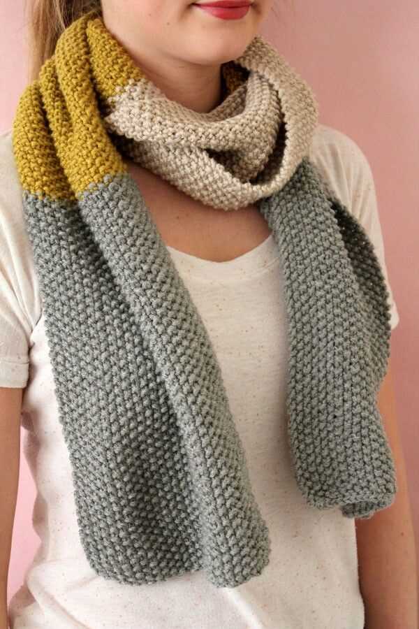 Caterpillar scarf knitting pattern