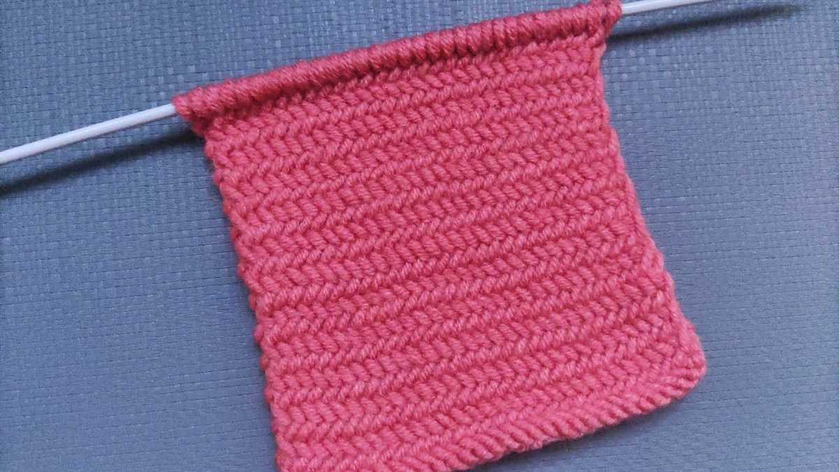 Herringbone knitting pattern free