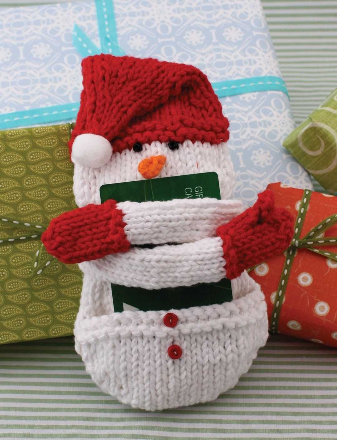 Snowman free knitting pattern