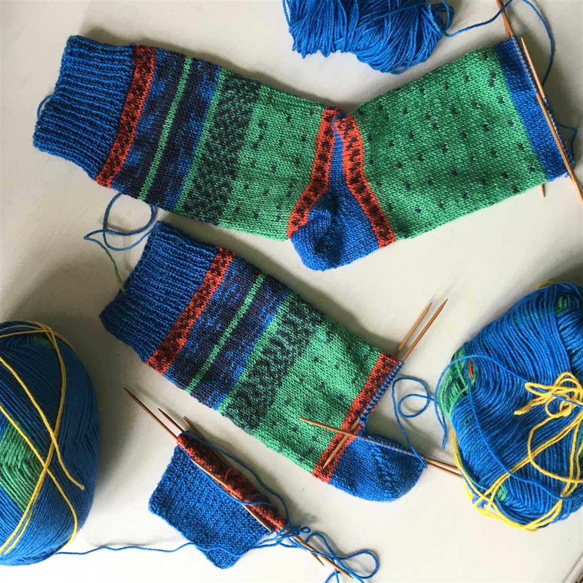 Sock knitting pattern circular needles