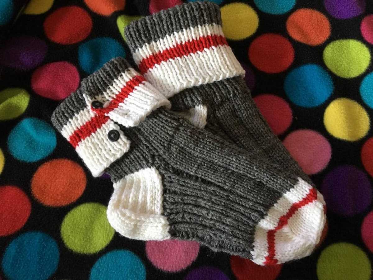 Sock monkey sweater knitting pattern