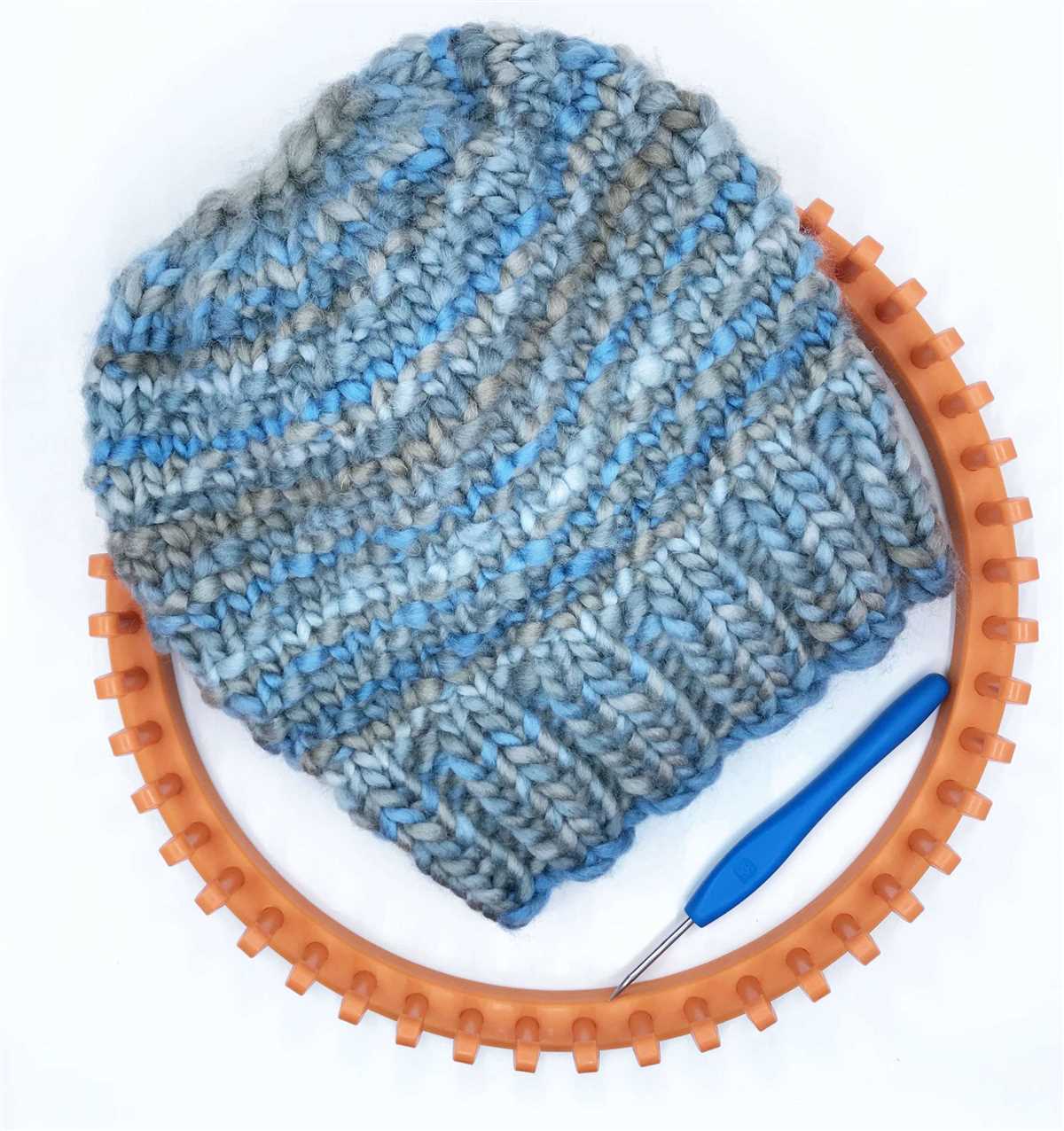 Spiral rib knit hat pattern