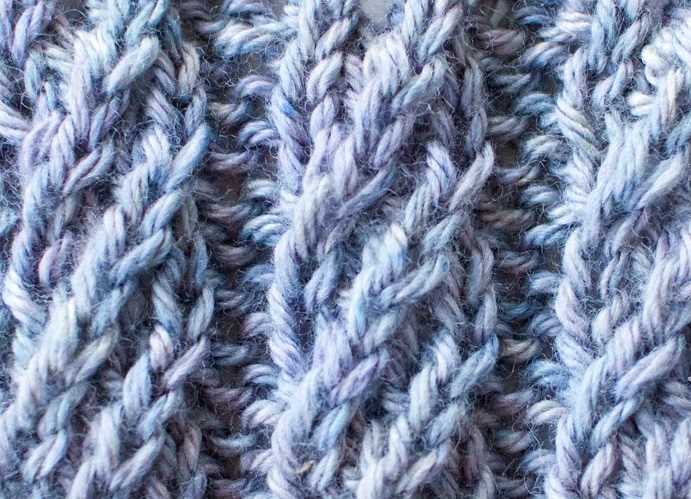 Spiral rib knit hat pattern