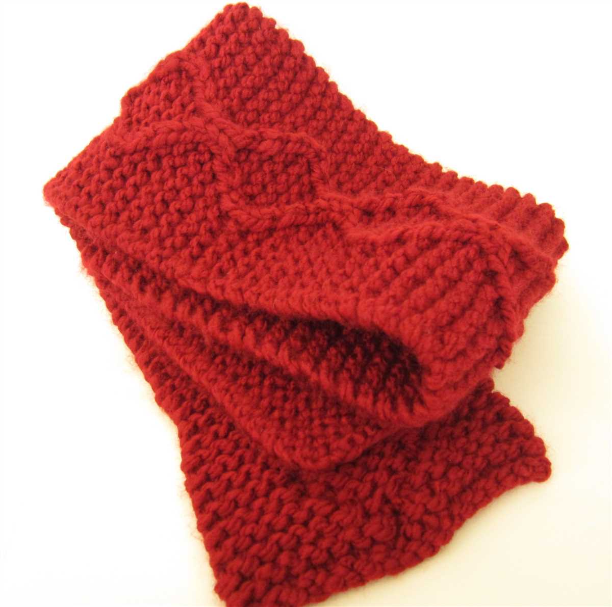 Knit scarf pattern chunky yarn