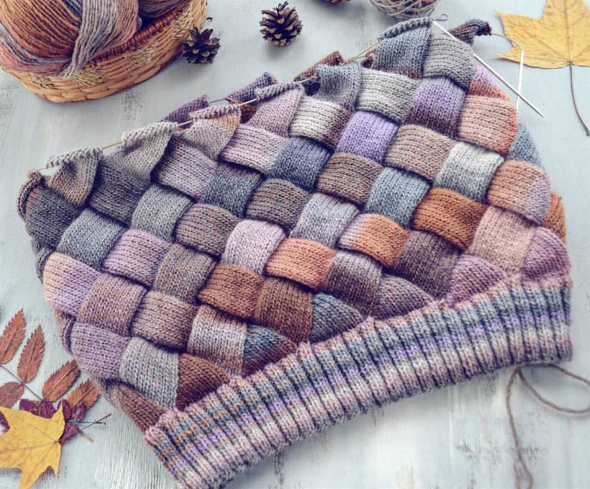 Entrelac knitting patterns sweater