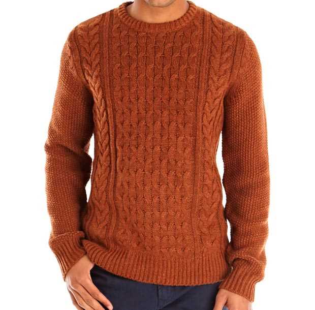 Chunky cable knit jumper pattern