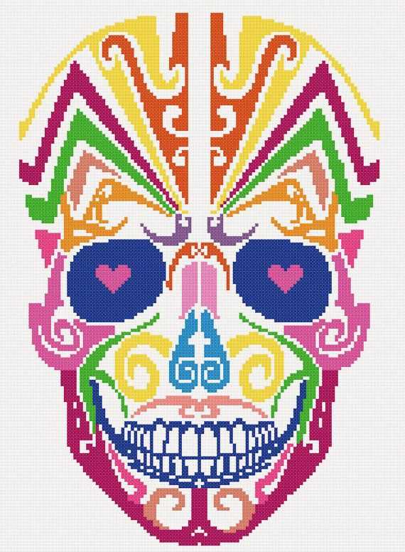 Sugar skull knitting pattern