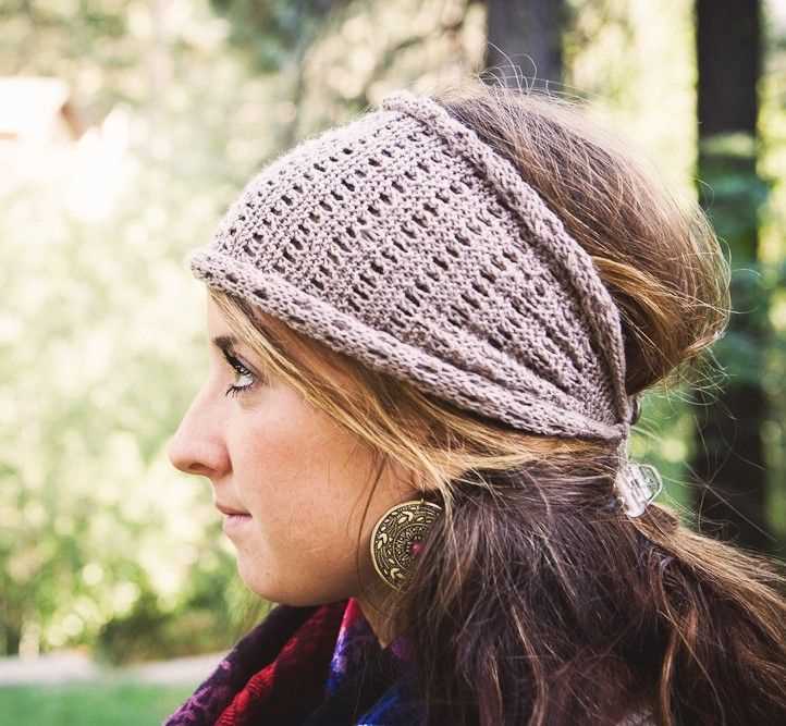 Summer headband knitting pattern